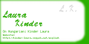 laura kinder business card